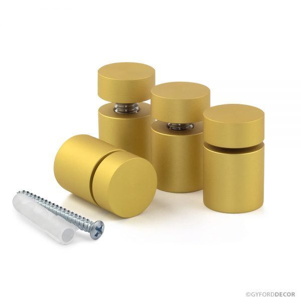 Simply Standoffs Complete 3/4"D x 3/4"L SIMPLY Standoff Kit - Matte Gold OEMK-075MG